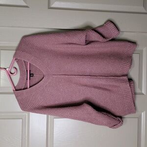 MOSSIMO mauve metallic fleck oversized dolman sleeve sweater size large